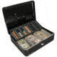 Barska 12in. Cash Box, 6 Compartment Coin Tray w/ Key CB11790