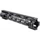Barska 12 in AR Quad Rail w/ Key Mold System, KeyMod Mounting Slots