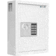 Barska 40 Capacity Fixed Position Key Cabinet Digital Keypad Wall Safe, White, Small, AX13964