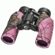 Barska 8x30 Crossover Porro BaK-4 Prism Waterproof Binoculars, Mossy Oak Winter in Pink