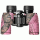 Barska 8x30 Crossover Porro BaK-4 Prism Waterproof Binoculars, Mossy Oak Winter in Pink