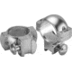 Barska Dovetail Style Rifle Scope Rings, Medium, 1 inch, Silver AI13300