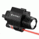 Barska Laser LED Weapon Flashlight, CR123A, Red, 200 Lumens, Black, AU12714