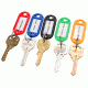Barska Individual Key Tags, Pack of 50, Removable Write-On Label, Assorted Colors, Tag Size - 2 x 0.19 x 0.88 in AF12496