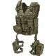 Barska Loaded Gear VX-100 Tactical Vest w/Leg Platforms, OD Green, Large, BI12330
