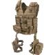 Barska Loaded Gear VX-100 Tactical Vest w/Leg Platforms, Flat Dark Earth, Large, BI12344