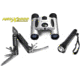 Barska Outdoor Adventure Kit - 10x25 Binoculars, Flashlight, Multitool - AR10735