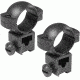 Barska Rifle Scope Rings - 1in, High Height, Matte Black, Dovetail See-Thru, Airgun .22 - AI10344