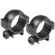 Barska Rifle Scope Rings - 30mm, Low Height, Matte Black, Weaver - AI10338