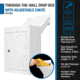 Barska Through-The-Wall Drop Box w/Adjustable Chute, White, Medium, CB13954