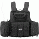 Loaded Gear VX-300 Tactical Vest, Black, 22 in. Long, Adjustable, 38-to-50-in. Torso 193908