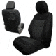 Bartact 2020-21 Toyota Tacoma Electric Driver/ Manual Passenger Mil-Spec Tactical Front Seat Covers, Pair, Black/Graphite, TTAC2020FPBB