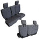 Bartact Jeep JKU Seat Covers Rear Split Bench 2008-2010 Wrangler JKU Baseline Performance, Graphite, JKBC0810R4G