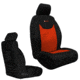 Bartact Jeep Seat Covers Front 13-18 Wrangler JK/JKU Tactical Series SRS Air Bag And Non Compliant, Black/Red, JKTC2013FPBR