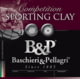 Baschieri &amp; Pellagri Sporting Clay HV 12 Gauge 1.125 oz 2.75in Shotgun Ammo, #8, 25 Rounds, 12B8SCH8