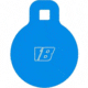 Bash Target Supply AR-500 Steel Target Gong Round 4 in, 1/2 in Thick