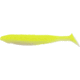 Bass Assassin Bang Lures Die Dapper Swimbait, 3.5in, 10 per Pack, Chartreuse/White, 3.5, DDA78526