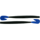 Bass Assassin BANG Lures RSB Worm, 7.25in, 8 per Pack, Black/Blue Tail, 7.25, RSB53200