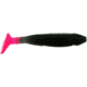 Bass Assassin Crappie Dapper Swimbait, 2in, 10 per Pack, Black/Fire Tail, 2, DDA48201