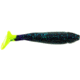 Bass Assassin Crappie Dapper Swimbait, 2in, 10 per Pack, Junebug/Chartreuse Tail, 2, DDA48221