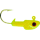 Bass Assassin Crappie Jighead, 1/16 oz, Number 2 Hook Chartreuse Flash, 6/Pack, CJA45005