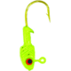 Bass Assassin Crappie Jighead, 1/32 oz, Number 4 Hook Chartreuse Flash, 6/Pack, CJA42005