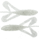 Bass Assassin Lures Logger Toad Topwater, 4in, 5 per Pack, Icicle, 4, LT02503