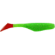 Bass Assassin Lures Turbo Shad Swimbait, 4in, 10 per Pack, Chart. Silver Glitter/Red Tail, 4, TSA30233