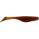 Bass Assassin Lures Turbo Shad Swimbait, 4in, 10 per Pack, Root Beer/Red Glitter, 4, TSA30401