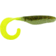 Bass Assassin Walleye Assassin Curly Shad, 4in, 10 per Pack, Chicken on a Chain, 4, WC33214
