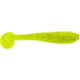 Bass Assassin Walleye Assassin Litl Boss, 3.5in, 6 per Pack, Chartreuse Silver Glitter, 3.5, WBS31452