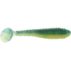 Bass Assassin Walleye Assassin Litl Boss, 3.5in, 6 per Pack, Phantom Green, 3.5, WBS31583