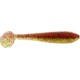 Bass Assassin Walleye Assassin Litl Boss, 3.5in, 6 per Pack, Red Gold Shiner, 3.5, WBS31380