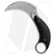 Bastinelli Creations B.A.K. Karambit Fixed Blade Knife, 3.25in, Bohler N690 Stainless Steel, Hawkbill Blade, G10 Black Handle, Steel/Black, 6.375in, BHQ-86906
