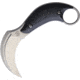 Bastinelli Creations BAK Fixed Blade Stonewash Fixed Blade Knife, 6.25in Overall, 3.25in Stonewash N690 SS Karambit Blade, Black G10 Handle, Black Kydex, Black, B.A.K STONE WASHED