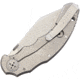 Bastinelli Creations Dragotac Compact Framelock Folding Knife, 3.63in SW D2 Tool Steel Blade, Finger Grooved Handle, Thumb Stud, Black G10 Front Handle With SW Titanium Back Handle, BAS209