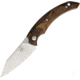 Bastinelli Creations Dragotac Slim Folder Ziricote Folding Knife, 3in Satin Bohler N690 SS Blade, Ziricote Wood Handle, Brown Leather Sleeve, DRAGOTAC SLIM FOX ZIRICOTE