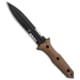 Bastinelli Creations Bastinelli Creations GROZO Fixed Blade Knife Coyote G-10 5.8" Black SW Serr, Brown, Bohler N690, adult, BHQ-86778