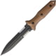 Bastinelli Creations Grozo Fixed Blade Coyote Knife, 11in Overall, 6in Black SW Partially Serrated N690 SS Spear Point Blade, Coyote Brown G10 Handle, Black Kydex Sheath, BAS214CS