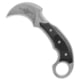 Microtech Bastinelli Iconic Karambit Fixed Blade Knife, 2.25in, CTS-204P, Hawkbill Blade, G-10, Black Handle, Black/Dark Gray, 6.125 inch, BHQ-118539