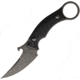Bastinelli Creations Picolomako Fixed Blade Knife, 3.25in, Standard Edge, Black Stonewash, Black, G10 Handle BAS15