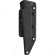 Bastinelli Creations PY Knife, 10in Overall, 5in Black Pvd Coated Bohler N690 SS Tanto Blade, Black G10 Handle, Collaboration With Fred Mastro And Funker Tactical, Black Kydex Sheath, PY
