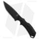 Bastinelli Creations RED V2 Fixed Blade Knife, 4.00in, Bohler N690 Stainless Steel, Tanto Blade, G10 Black Handle, Serrated, Black/Black, 8.625in, BHQ-84652