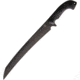 Bastinelli Creations Separateur Knife, 18.75in Overall, 13in Black Oxide Coated 12C27 Sandvik SS Modified Tanto Blade, Black Sculpted G10 Handle, Black Leather Sheath, SPARATEUR CERAKOTE