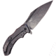 Bastinelli Creations Shadow Framelock Folding Knife, 3.75in Black Stonewash Elmax Steel Blade, Black Stonewash Titanium Handle, Pocket Clip, Black Synthetic Case, SHADOW FULL TITANIUM
