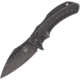 Bastinelli Creations Shadow Framelock Folding Knife, 3.75in Black Stonewash Elmax Steel Blade, Black Stonewash Titanium Handle, Pocket Clip, Black Synthetic Case, SHADOW FULL TITANIUM