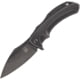 Bastinelli Creations Shadow Framelock Folding Knife, 3.75in Black Stonewash Elmax Steel Blade, Black Stonewash Titanium Handle, Pocket Clip, Black Synthetic Case, SHADOW FULL TITANIUM