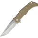 Bastion NIB Interchangeable Linerlock Folding Knife, 3.75in Satin 5Cr13Mov SS, Tan G10 Handle, Comes w/Three Interchangeable Blades Clip Point, Drop Point, Sawback Clip Point, Tan, BSTN-NIBKNF3-TAN