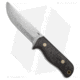 Battle Horse Knives Hawg Dog Fixed Blade Knife, 4.75in, A2, Normal Blade, Micarta Black Handle, Steel/Black, 9.25in, BHQ-37845