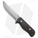 Battle Horse Knives Hawg Dog Fixed Blade Knife, 4.75in, A2, Normal Blade, Micarta Black Handle, Steel/Black, 9.25in, BHQ-37845